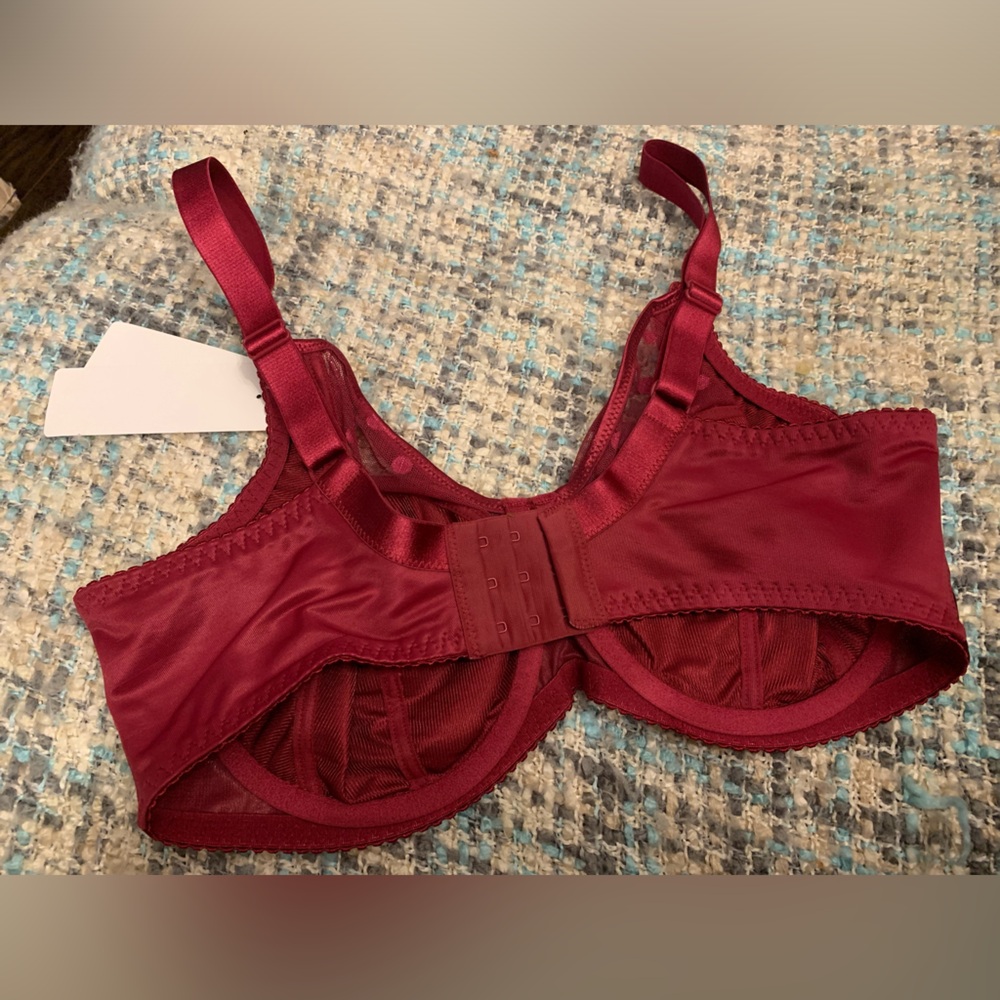 NWT Fit Fully Yours B2498 Carmen Deep Red Bra - Picture 4 of 4